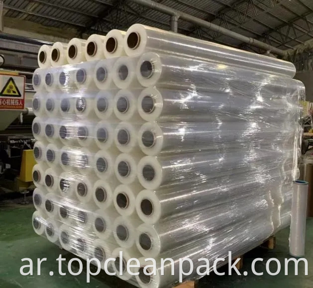 فيلم التفاف PE مقاوم للأشعة فوق البنفسجية ، مضاد للثني ، دليل على الصدأ ، قابل للتخصيص ، وقابل لإعادة التدوير